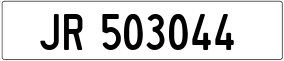 Truck License Plate